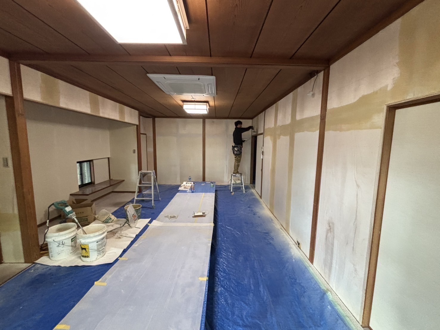 室内壁塗り工事 Before